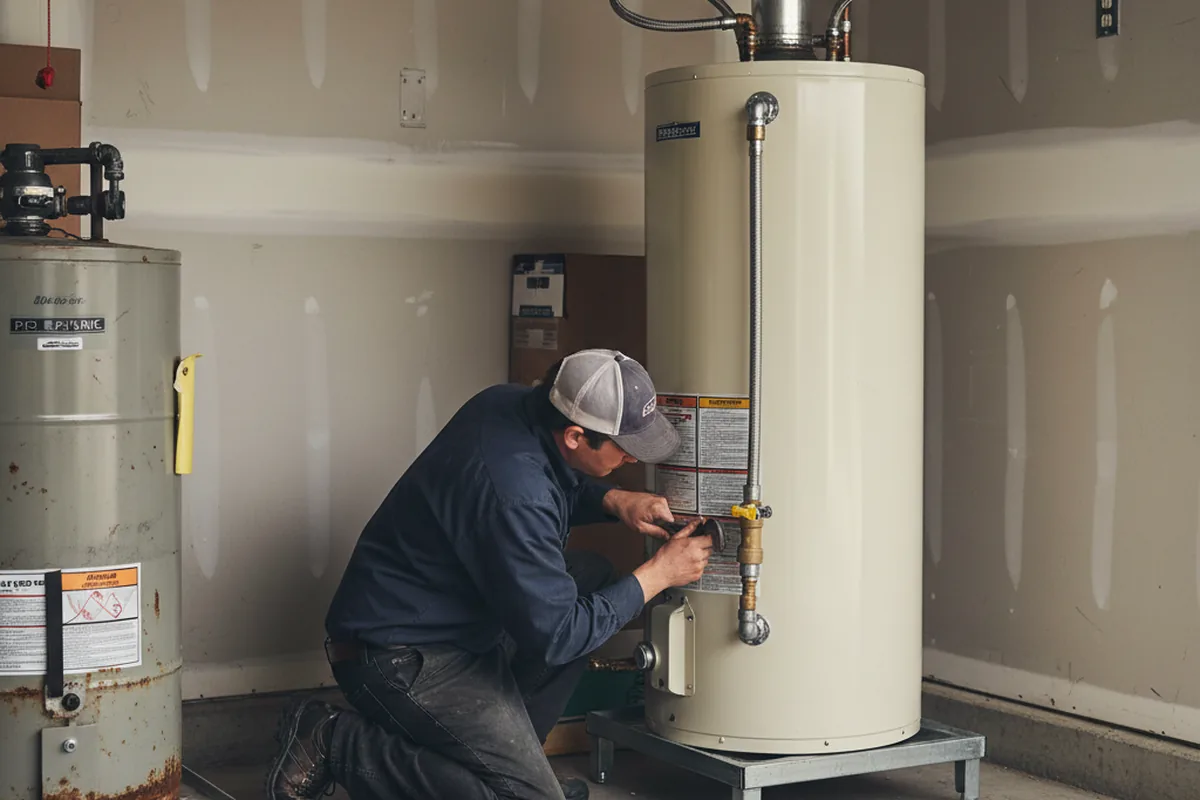 Water heater and shutoff valve replacement in La Conner